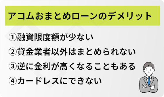 アコム_おまとめローン_デメリット