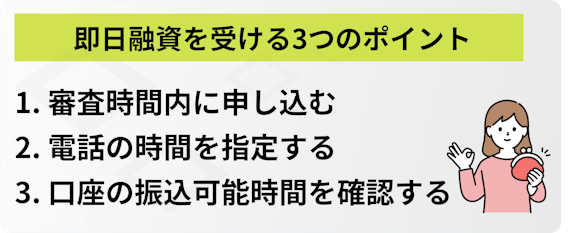 h2made_piromise即日融資を受ける3つのポイント